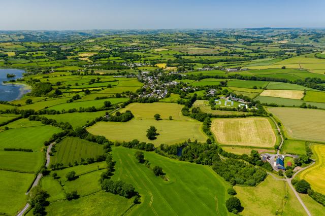 Farm fields